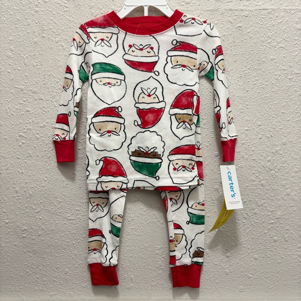 Carter's Santa Christmas Pajama Set NWT Size 18 Months